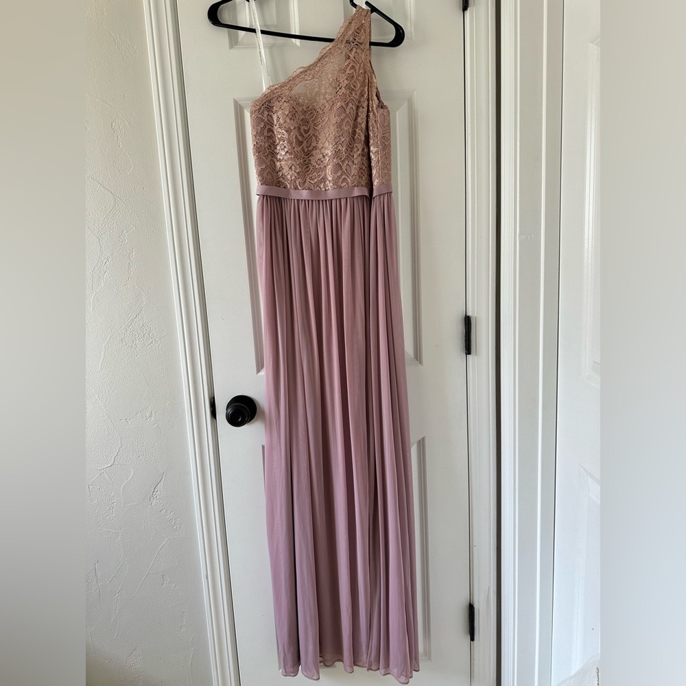 David’s Bridal Women’s Bridesmaids Dress with slit